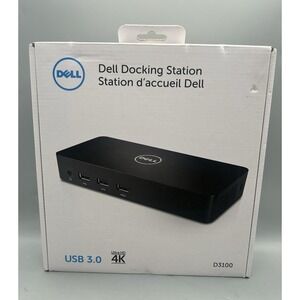 Dell D3100 USB 3.0 UHD 4K Triple Display Docking Station - Sealed